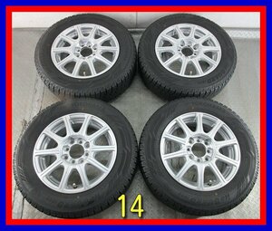 ■中古タイヤホイール■　14インチ 5.5J +43 4H 100 YOKOHAMA ice GUARD IG60 175/70R14 84Q 冬 ST 激安 送料無料 K79