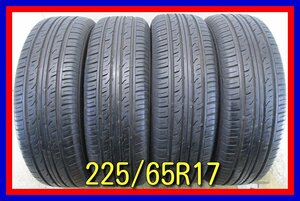 ■中古タイヤ■　225/65R17 102H DUNLOP GRANDTREK PT3 ハリアー エクストレイル CX-8等 夏タイヤ オンロード 激安 送料無料　B149