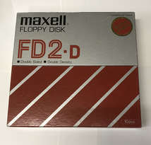 maxell 8インチフロッピーディスク FD2-256D 8枚_画像1
