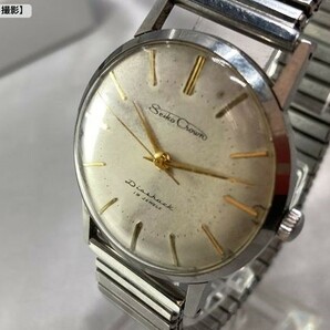 ★☆【中古/ジャンク品/アンティーク】SEIKO セイコー クラウン ラウンド 14036 手巻き 稼働品 文字盤:色：シルバーS 1960年代製 ☆★の画像4