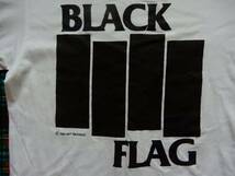 90s Black flag オフィシャル Tシャツ S ブラックフラッグ bad brains sst records circle jerks Raymond Pettibon ロックT バンドT_画像3