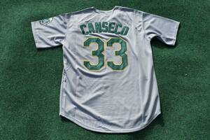 New!! Jose Canseco Oakland Athletics A's Gray Baseball Jersey Adult Men's Large 海外 即決