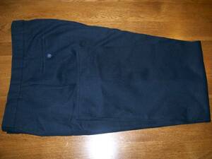 Levi Action Slacks Flat Front Dress Pant Navy Blue Dacron Polyester Mens 40 x 32 海外 即決
