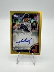 2023 Topps World Baseball Classic WBC Masataka Yoshida Gold Auto /50 Japan 海外 即決