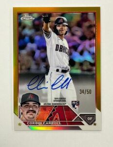 Topps Chrome MLB Mystery Hot Pack - CHASING CORBIN CARROLL AUTO /25 READ 海外 即決