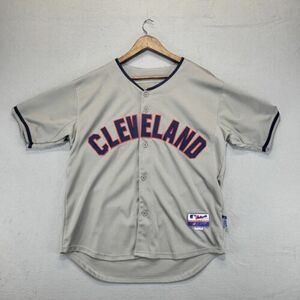 Cleveland Indians Jersey Chief Wahoo Size 48 Majestic Authentic Collection Mens 海外 即決