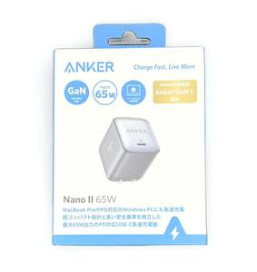 Anker Nano II 65W 急速充電器 ブラック コンパクト 折りたたみ式プラグ アンカー ナノ【B-129】