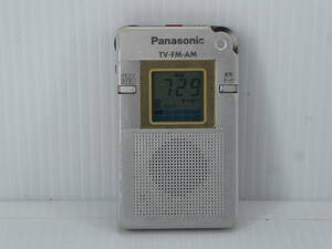 ★☆Panasonic FM/AMポケットラジオ RF-ND200R 日本製 難あり動作品 オマケ新品電池付き☆★