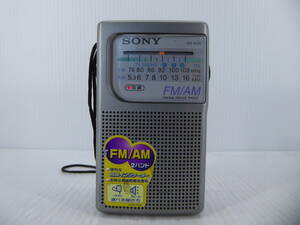★☆SONY ワイドFM対応 FM/AMコンパクトラジオ ICF-P20 動作品 オマケ新品電池付き☆★
