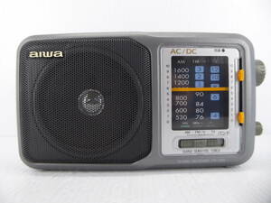 ★☆aiwa ワイドFM受信OK FM/AMポータブルラジオ FR-C85 動作品 オマケ新品電池付き☆★