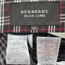 極希少LL!!バーバリーブラックレーベル BURBERRY BLACK LABEL ダウンジャケット XL ノバチェック 極暖◎ 毛皮 ファー ホワイトグース 冬 春_画像10