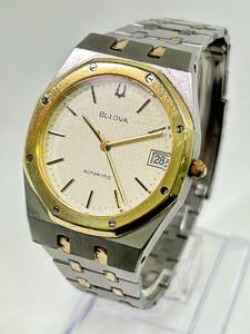 0601-51 0897【1円スタート】 腕時計　ブローバ　BULOVA　ロイヤルオーク　ジェラルドジェンタ　デイト　自動巻き　メンズ