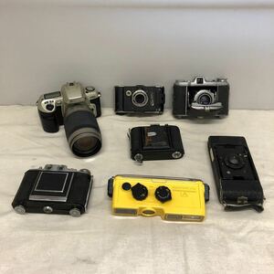 【中古ジャンク品/12-7】Nikon F60カメラ、レンズ、六櫻社パーレット、富士光学LYRA、FUJICA SIX蛇腹カメラなどビンテージカメラまとめ出品