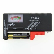 小型 バッテリー チェッカー 乾電池 バッテリーテスター 電池 残量 測定器 計測 アナログ ボタン電池 9V チェック_画像7