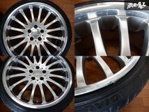 カールソン CR 1/16 ホイール 19インチ 8.5J +40 10J +45 タイヤ付 225/40R19 245/35R19 セダン VIP クラウン IS マークX ★ 棚1H22_画像3