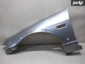 【最終値下】 日産純正 ECR33 スカイライン 4ドア セダン フロント フェンダー 左 左側 助手席側 シルバーメタリック系 棚1J11