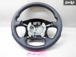 【最終値下】 純正OP 日産 C35 ローレル ステアリング ハンドル ステアリングホイール レザー張り替え 塗装品 5370-100 棚2N24