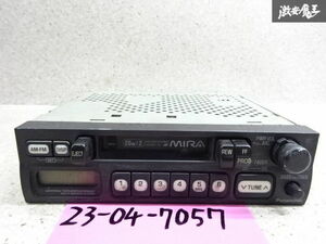 【最終値下】 ダイハツ純正 パナソニック製 カセットデッキ オーディオプレイヤー 1DIN 86100-87272 動作未確認 ジャンク ミラ等 棚2J21