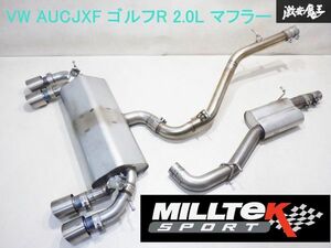 【状態良好!!】MILTEK SPORT ミルテックスポーツ VW AUCJXF ゴルフR ゴルフ R 2.0L マフラー キャタバック MSVW418 棚1C3