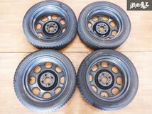 スズキ純正 MR31S MR41S ハスラー スチール ホイール 15インチ 4.5J +45 4穴 PCD100 4本 スタッドレス付 165/60R15 IG60 ★ 棚1A_画像7