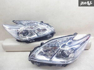 【レンズ綺麗】トヨタ純正加工 ZVW30 プリウス 前期 ハロゲン ヘッドライト ヘッドランプ 左右セット KOITO 47-29 棚2L12