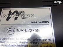 保証付 MACROM マクロム 汎用 アンプ オーディオアンプ カーアンプ M1A.4150 棚2J11_画像6