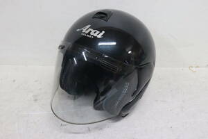 Y10/535 Arai アライ SZ-β SNELL ジェットヘルメット 57-58cm Mサイズ 96年製 ブラック 中古品