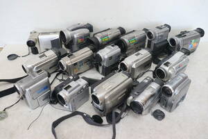 Y12/540 SONY Panasonic SHARP 等 miniDV デジタルビデオカメラ DCR-PC350 DCR-TRV18 NV-DB1等 16点 セット 動作未確認 ジャンク