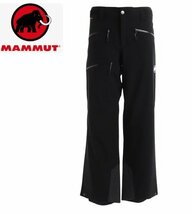 ◆未使用・タグ付◆MAMMUT/マムート◆Stoney HS Pants Men Ski Regular パンツ◆スキーウェア◆黒/白◆ASIA S SH/46 short◆防水/防風◆_画像1