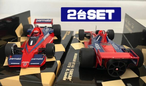 ★超希少★【F1ミニカー2台】ブラバムBT46 ファンカー +ノーマル車 1978 N.ラウダ ミニチャンプス