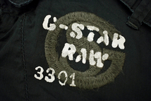 A-4629★美品★G-STAR RAW ジースターロウ★ヴィンテージウォッシュ加工ブラック黒 ミニタリー ジャケット ジャンパー ブルゾン Ｓ_画像2