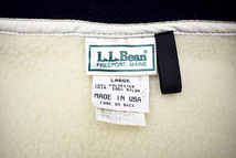 A-4683★美品★L.L.Bean エルエルビーン★アメリカ USA製 ヴィンテージ アイボリー ボア フリース ジャケット Ｌ_画像6