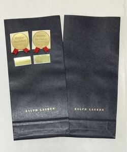 【お誕生日シール付き】ポロ　ラルフローレン ラッピング袋　シール　2枚セット　送料無料　