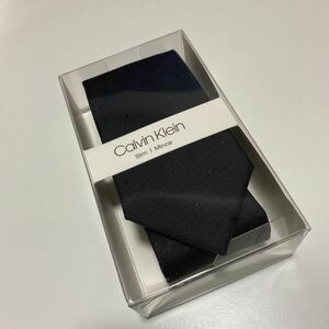 ★新品未使用★Calvin Klein(カルバンクライン)/ネクタイ/ブラックドット/BOX入り/結婚式/2次会/冠婚葬祭/ギフトに！