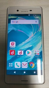 D4947 docomo XPERIA X Performance SO-04H SONY/ソニー androidスマートフォン 簡易動作確認＆簡易清掃＆初期化OK 判定○ 現状品送料無料 