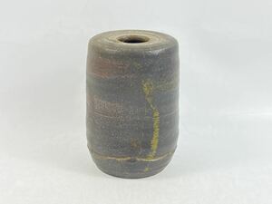  Bizen . flower raw one wheel .. Zaimei ki tree .. seal 3. height 13cm