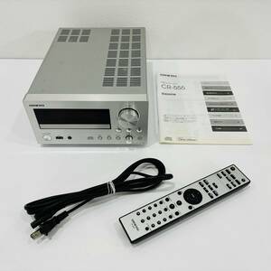 ●オンキョー CR-555 CDレシーバー ONKYO リモコン付き CDデッキ システムコンポ CD RECEIVER オーディオ 音響機器 M1416