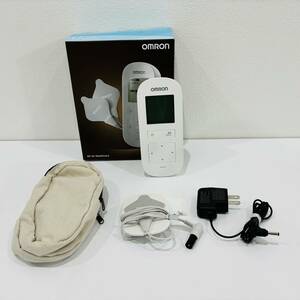 ●動作品 オムロン HV-F312 温熱低周波治療器 OMRON ホワイト Heat Pulse Massager 家庭用マッサージ器 ヒートパルスマッサージャー S2672