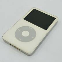 ●動作品 アップル A1136 iPod classic Apple ホワイト 第5世代 30GB アイポッド クラシック 音楽 音響機器 N631_画像3