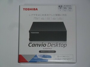 ★4TB★新品未開封★外付けHDD★TOSHIBA 東芝 BUFFALO　HD-TDA4U3-B★