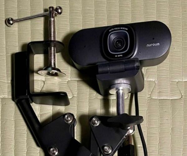 Nuroum 4K WEBカメラ ウェブカメラ カメラアダプター付きアームスタンド セット ビデオ通話 動画配信 リモートワーク