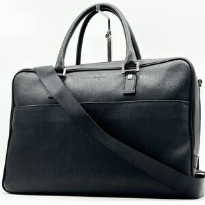 1円●高級●Salvatore Ferragamo サルヴァトーレ フェラガモ 2way ビジネスバッグ トート ショルダー 鞄 かばん A4 斜め掛け メンズ 黒