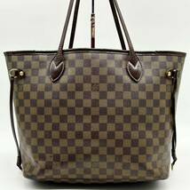 1円●高級●LOUIS VUITTON ルイヴィトン ネヴァーフルmm ダミエ トートバッグ ハンド ビジネス 鞄 かばん 肩掛け可 レザー PVC レディース_画像3