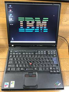 おまけ付 ThinkPad T41 Pentium (R) M 1.7GHz／1Gメモリ／HDD有／Win7 Ultimate稼働中 ジャンク