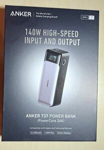 Anker 737 Power Bank 24000mAh 大容量モバイルバッテリー 140W出力 新品未開封