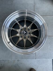 【新品】2本のみ！AROSBELENWHEELS 15インチ 4ケツ PCD100/114.3マルチ9j