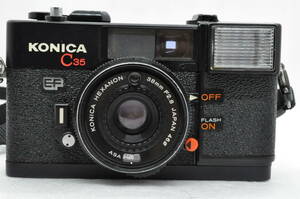 【ストラップ付】コニカ KONICA C35 EF フィルムカメラ #0124-035