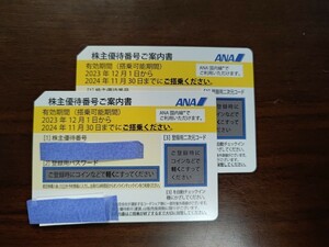 ANA株主優待券　2024年11月30日迄 2枚 ＋ANAグループ優待券(2024年5月31日迄)4枚【送料無料】番号通知対応 (2/3)