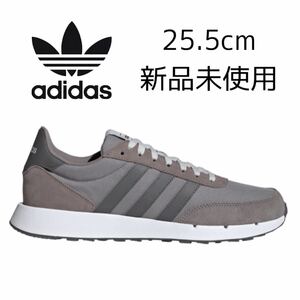 25.5cm 新品未使用 adidas RUN 60s 2.0 M アディダス メンズ スニーカー ナイロン スウェード カジュアルシューズ レトロランニング グレー