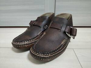 ★アローモカシン　ARROW MOCCASIN　モカシンブーツ　★厚手レザー使用　★リングブーツ型　★茶系